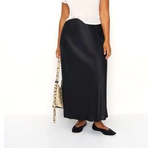 Reformation Layla Satin Midi Skirt